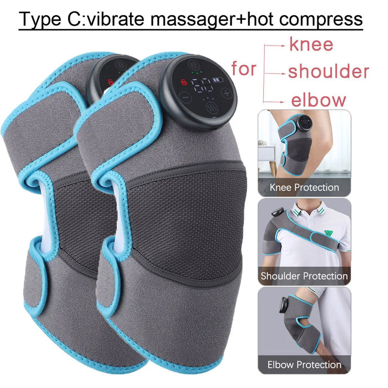 Knee Protection for Joint Pain Shoulder Elbow Massager Vibrador Knee Pads Arthritis Heated Physiotherapy Relaxation Treatment-Health Wisdom™