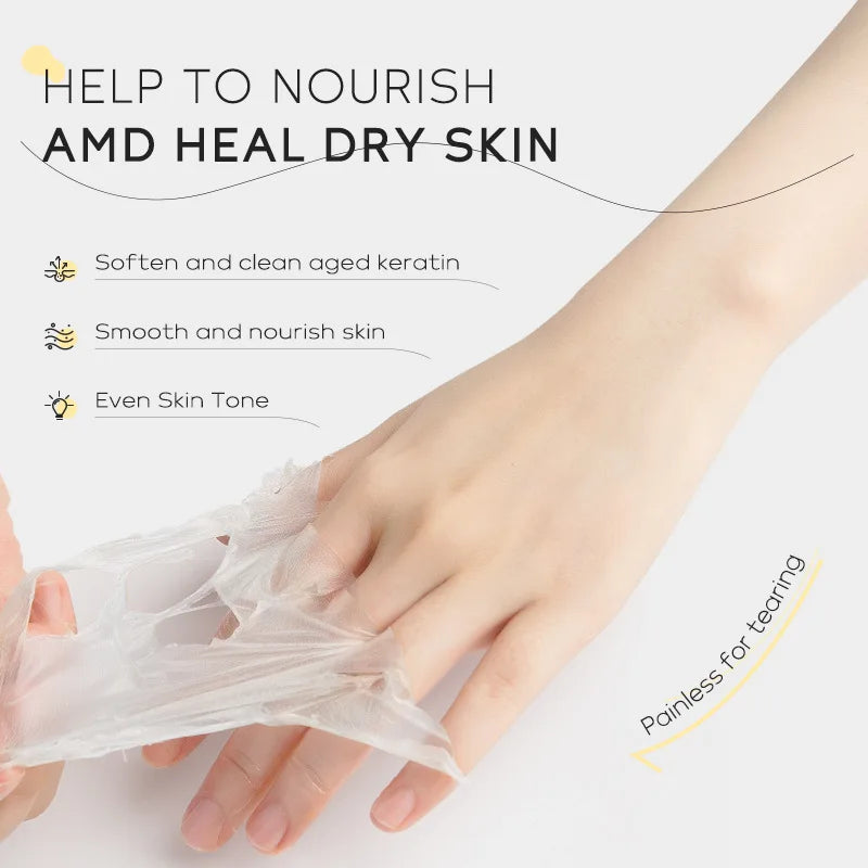 LAIKOU Milk Hand Wax Mask Moisturizing Hands Whitening Exfoliating Calluses Paraffin Bath Exfoliator Scrub Hands Peeling Masks-Health Wisdom™