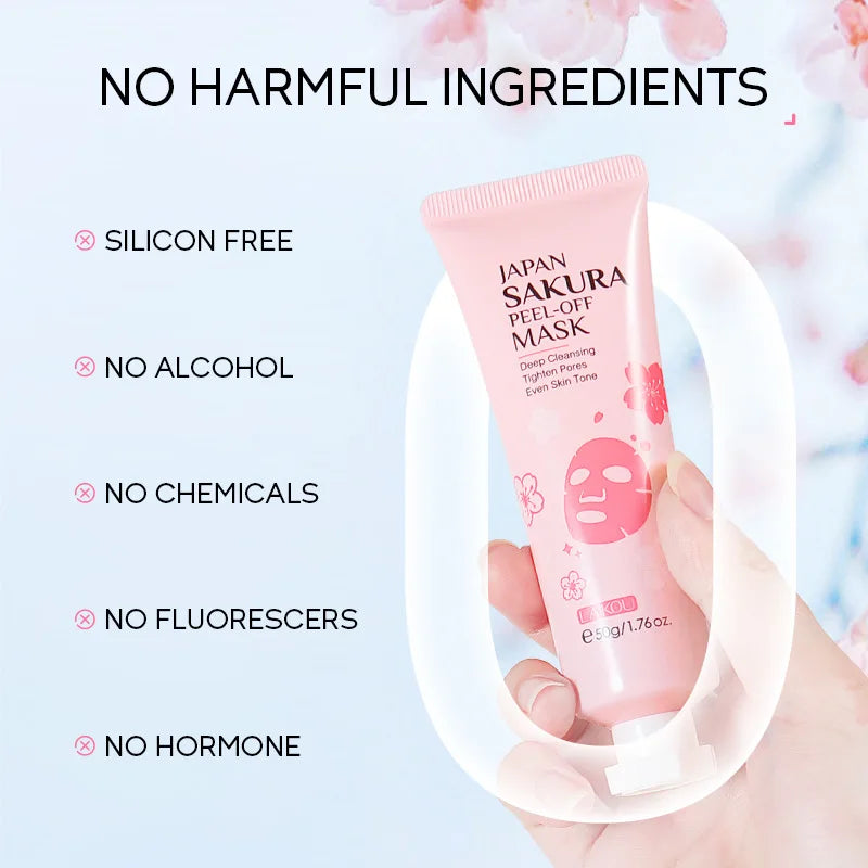 LAIKOU Sakura 24K Gold Peeling Face Mask Anti Wrinkle Whitening Acne Blackhead Removal Facial Tear Off Mask Skin Care Products-Health Wisdom™