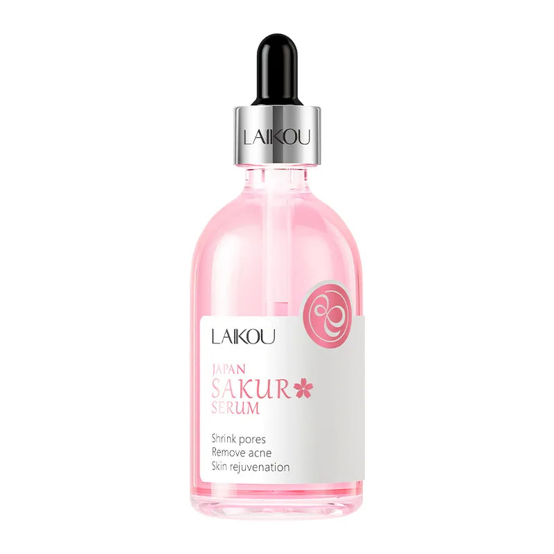 LAIKOU Sakura Face Serum 100ml Moisturizing Brightening Anti Wrinkle Anti-Aging Facial Essence Serum Face Skin Care Products-Health Wisdom™