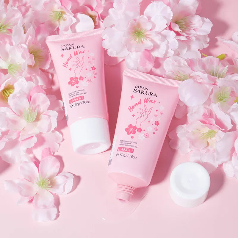 LAIKOU Sakura Hand Wax Moisturizing Hands Exfoliating Calluses Anti-Aging Hand Exfoliator Scrub Hands Peeling Masks Skin Care-Health Wisdom™