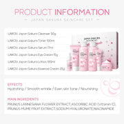 LAIKOU Sakura Skin Care Sets Facial Cleanser Eye Creams Face Cream Serum Lotion Toner Moisturizing Anti-Aging Face Care Kit-Health Wisdom™