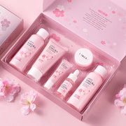LAIKOU Sakura Skin Care Sets Facial Cleanser Eye Creams Face Cream Serum Lotion Toner Moisturizing Anti-Aging Face Care Kit-Health Wisdom™