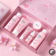 LAIKOU Sakura Skin Care Sets Facial Cleanser Eye Creams Face Cream Serum Lotion Toner Moisturizing Anti-Aging Face Care Kit-Health Wisdom™