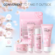 LAIKOU Sakura Skin Care Sets Facial Cleanser Face Cream Serum Toner Moisturizing Brightening Anti Wrinkles Face Care Kit-Health Wisdom™