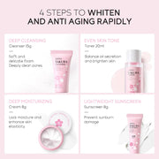 LAIKOU Sakura Skin Care Sets Facial Cleanser Face Cream Serum Toner Moisturizing Brightening Anti Wrinkles Face Care Kit-Health Wisdom™
