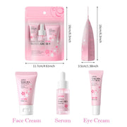 LAIKOU Sakura Skin Care Sets Facial Cleanser Face Cream Serum Toner Moisturizing Brightening Anti Wrinkles Face Care Kit-Health Wisdom™