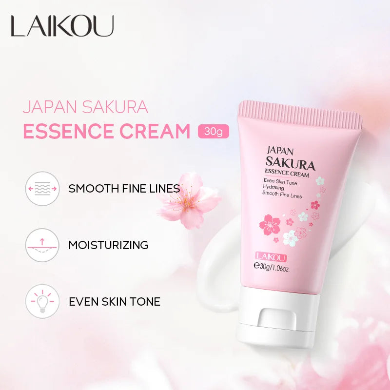 LAIKOU Snail Vitamin C Sakura Face Cream Moisturizing Anti Wrinkle Anti-Aging Whitening Creams Beauty Facial Skin Care Products-Health Wisdom™
