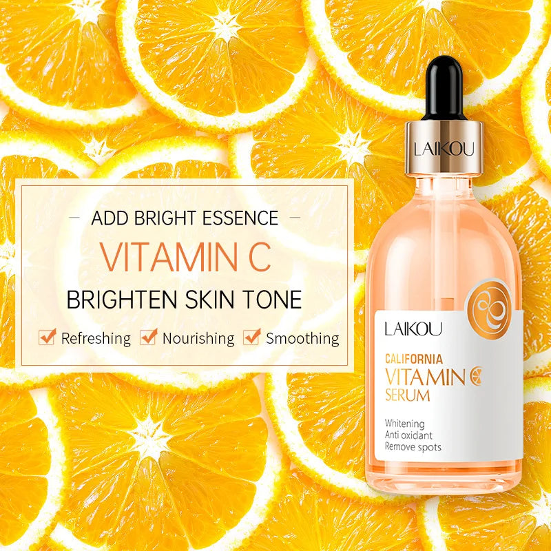 LAIKOU Vitamin C Essence 100ml Facial Moisturizing Hydrating Anti-Aging Anti Wrinkle Face Serum Facial Skin Care Products-Health Wisdom™