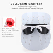 LED Facial Mask Led Light Photon Therapy 3 Colors Light Facial Beauty Device for Skin Rejuvenation Wrinkles Removal Anti-Aging-Health Wisdom™