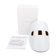 LED Facial Mask Led Light Photon Therapy 3 Colors Light Facial Beauty Device for Skin Rejuvenation Wrinkles Removal Anti-Aging-Health Wisdom™