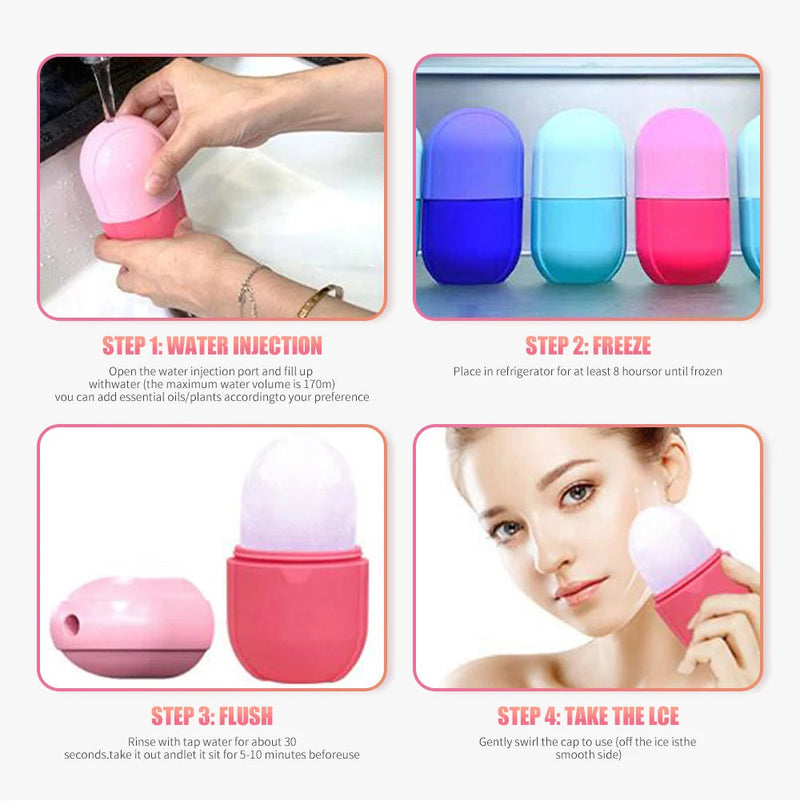 Large Silicone Ice Cube Tray Skin Care Beauty Lifting Contouring Tool Ice Globe Ice Ball Face Massager Facial Roller Reduce Acne-Health Wisdom™