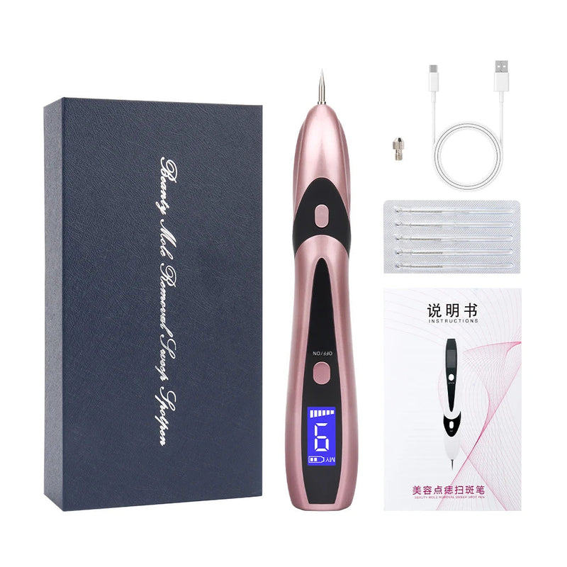 Laser Plasma Pen for Skin Tag Remover Freckle Dots Papilloma Warts Pimples Tattoo Mole Removal Pen 9 Speed LCD Beauty Care Tools-Health Wisdom™