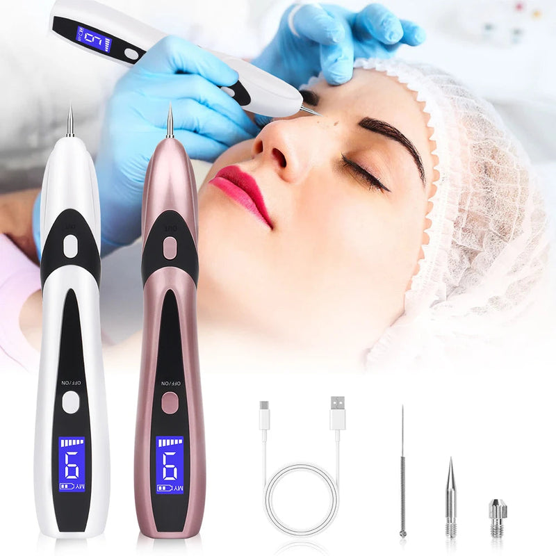 Laser Plasma Pen for Skin Tag Remover Freckle Dots Papilloma Warts Pimples Tattoo Mole Removal Pen 9 Speed LCD Beauty Care Tools-Health Wisdom™