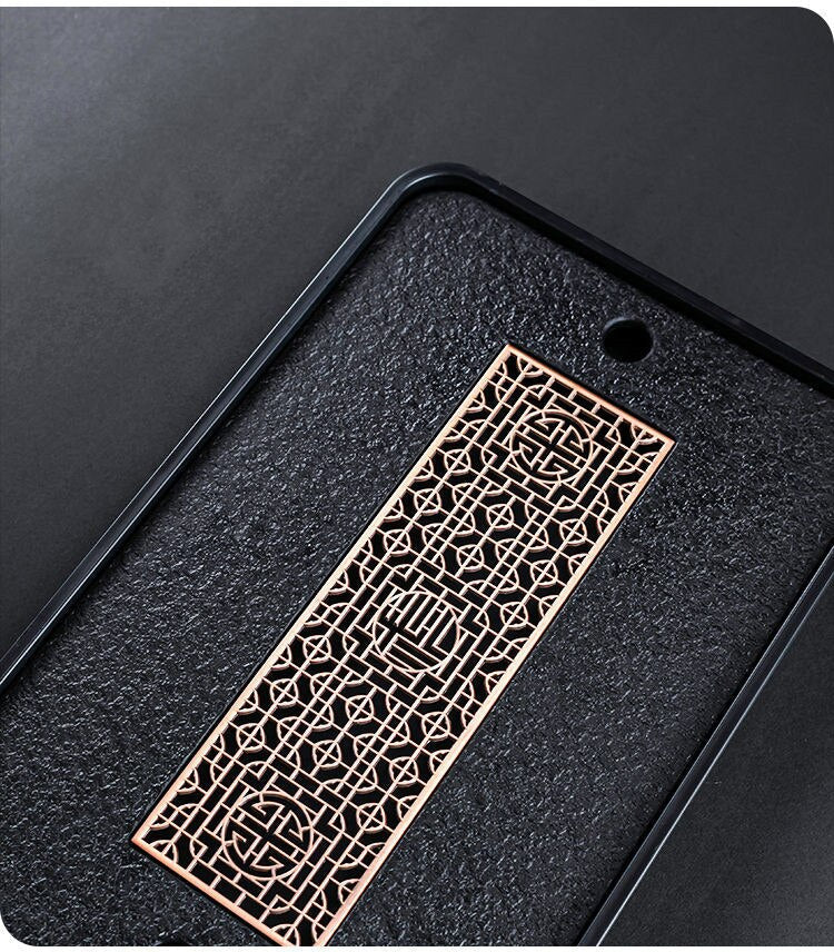 Light Luxury Tea Table Tray High Quality Chinese Tea Tray Tea Set Board Drainage Water Storage Tea Board-Health Wisdom™