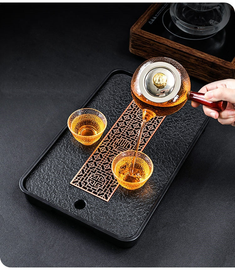 Light Luxury Tea Table Tray High Quality Chinese Tea Tray Tea Set Board Drainage Water Storage Tea Board-Health Wisdom™