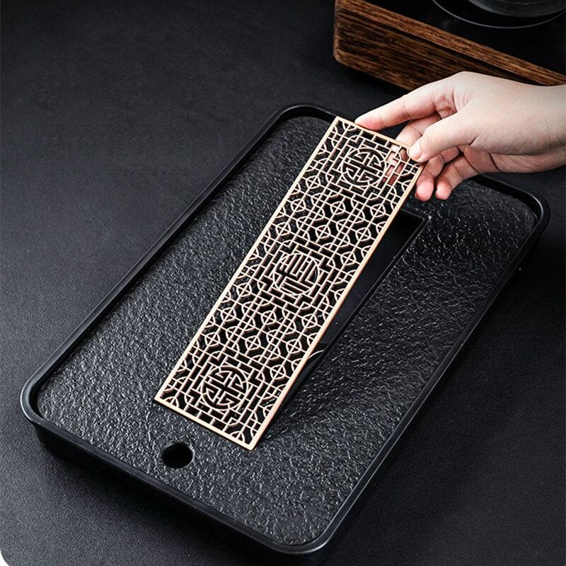 Light Luxury Tea Table Tray High Quality Chinese Tea Tray Tea Set Board Drainage Water Storage Tea Board-Health Wisdom™