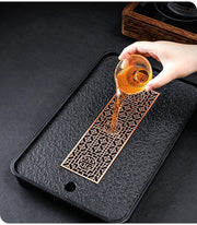 Light Luxury Tea Table Tray High Quality Chinese Tea Tray Tea Set Board Drainage Water Storage Tea Board-Health Wisdom™