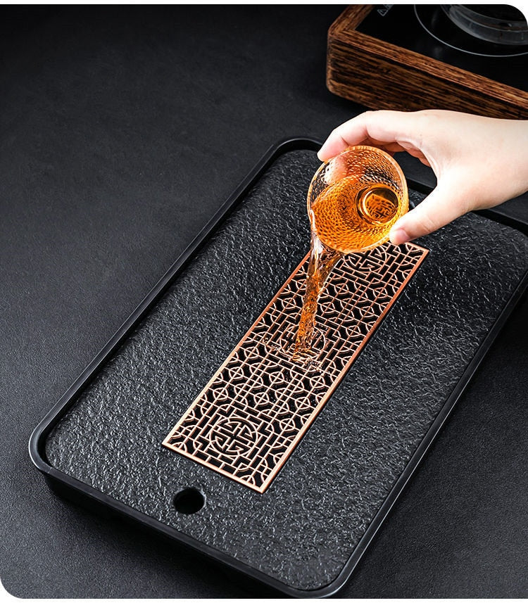 Light Luxury Tea Table Tray High Quality Chinese Tea Tray Tea Set Board Drainage Water Storage Tea Board-Health Wisdom™
