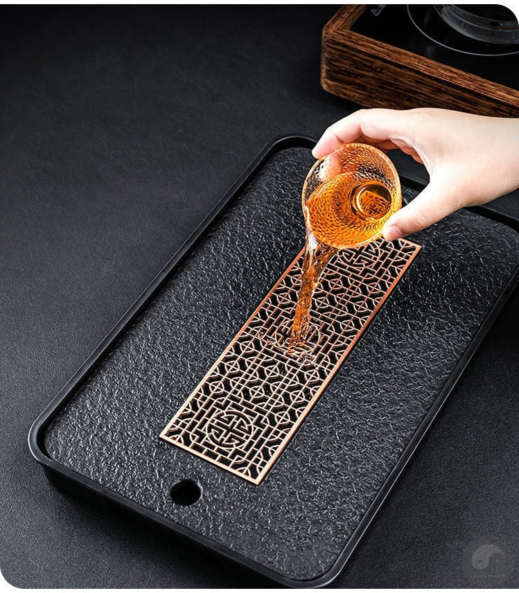 Light Luxury Tea Table Tray High Quality Chinese Tea Tray Tea Set Board Drainage Water Storage Tea Board-Health Wisdom™