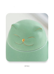 Lucky Cat Mug Tea Mug Creative Ceramic Cup With Cover Filter Office Water Cup Tea Separation Tea Cup-Health Wisdom™