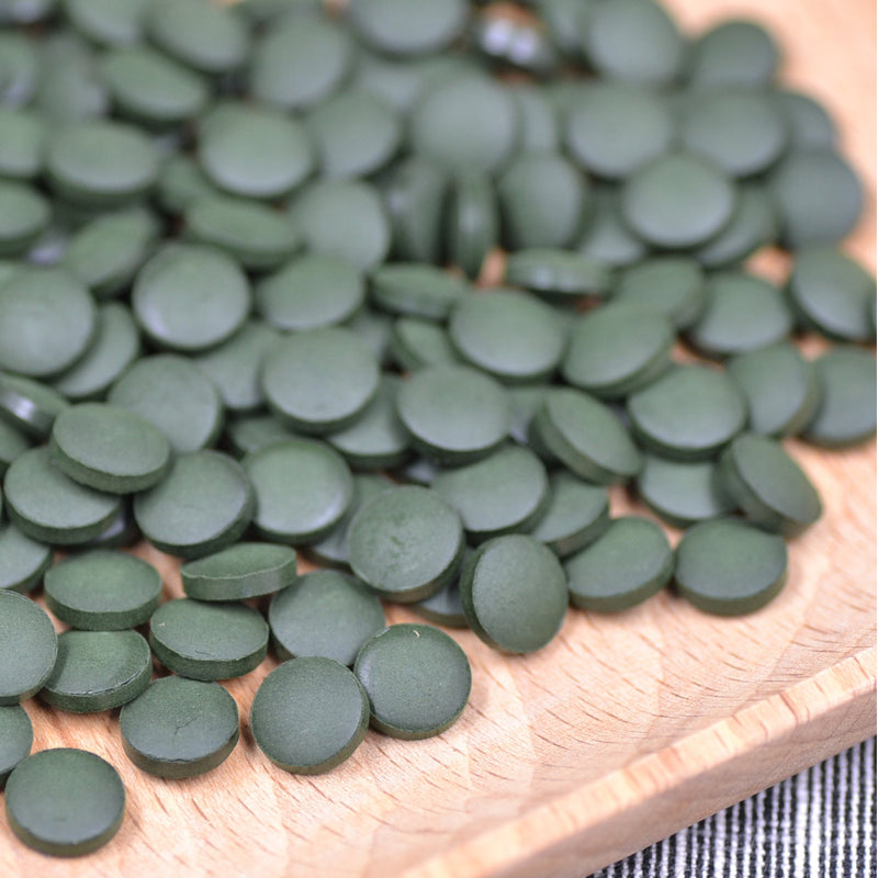 Luo Xuan Zao Pian 螺旋藻片, Spirulina Platensis Powder Pills, Dried Sea Food Spirulina-Health Wisdom™
