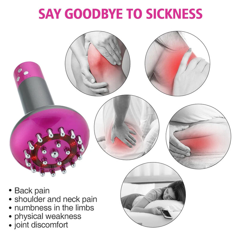 Lymphatic Drainage Machine Meridian Massage Brush Microcurrent Anti Cellulite Guasha Physiotherapy Apparatus Beauty Health-Health Wisdom™