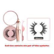 Magnetic Eyelashes Eyeliner Tweezer Set Natural False Lash Repeated Use 3D Mink Eyelashes Waterproof Liquid Eyeliner Makeup Tool-Health Wisdom™