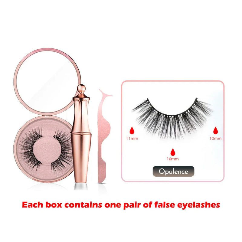 Magnetic Eyelashes Eyeliner Tweezer Set Natural False Lash Repeated Use 3D Mink Eyelashes Waterproof Liquid Eyeliner Makeup Tool-Health Wisdom™