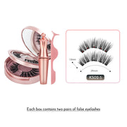 Magnetic Eyelashes Eyeliner Tweezer Set Natural False Lash Repeated Use 3D Mink Eyelashes Waterproof Liquid Eyeliner Makeup Tool-Health Wisdom™