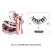 Magnetic Eyelashes Eyeliner Tweezer Set Natural False Lash Repeated Use 3D Mink Eyelashes Waterproof Liquid Eyeliner Makeup Tool-Health Wisdom™