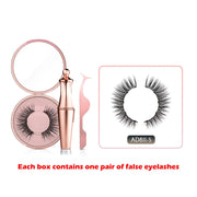 Magnetic Eyelashes Eyeliner Tweezer Set Natural False Lash Repeated Use 3D Mink Eyelashes Waterproof Liquid Eyeliner Makeup Tool-Health Wisdom™