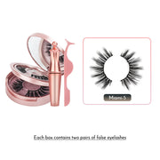 Magnetic False Eyelashes No Glue Full Eye 5 Magnet Reusable Fake Eyelashes Natural Soft Eyelashes Extension Magnetic Eyelash Kit-Health Wisdom™