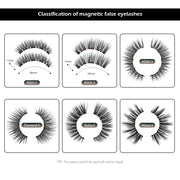 Magnetic False Eyelashes No Glue Full Eye 5 Magnet Reusable Fake Eyelashes Natural Soft Eyelashes Extension Magnetic Eyelash Kit-Health Wisdom™