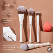 Makeup Brushes 4-14pcs Make up Brush set Highend Makeup Gift Set For Women with Sponge Makeup,Brush Cleaner,Towel T333-Health Wisdom™