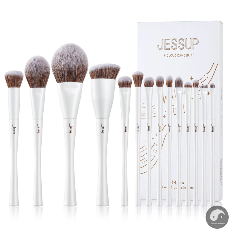 Makeup Brushes 4-14pcs Make up Brush set Highend Makeup Gift Set For Women with Sponge Makeup,Brush Cleaner,Towel T333-Health Wisdom™