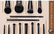 Makeup Brushes T336 with Pink Makeup Brushes Set 14pcs T495-Health Wisdom™