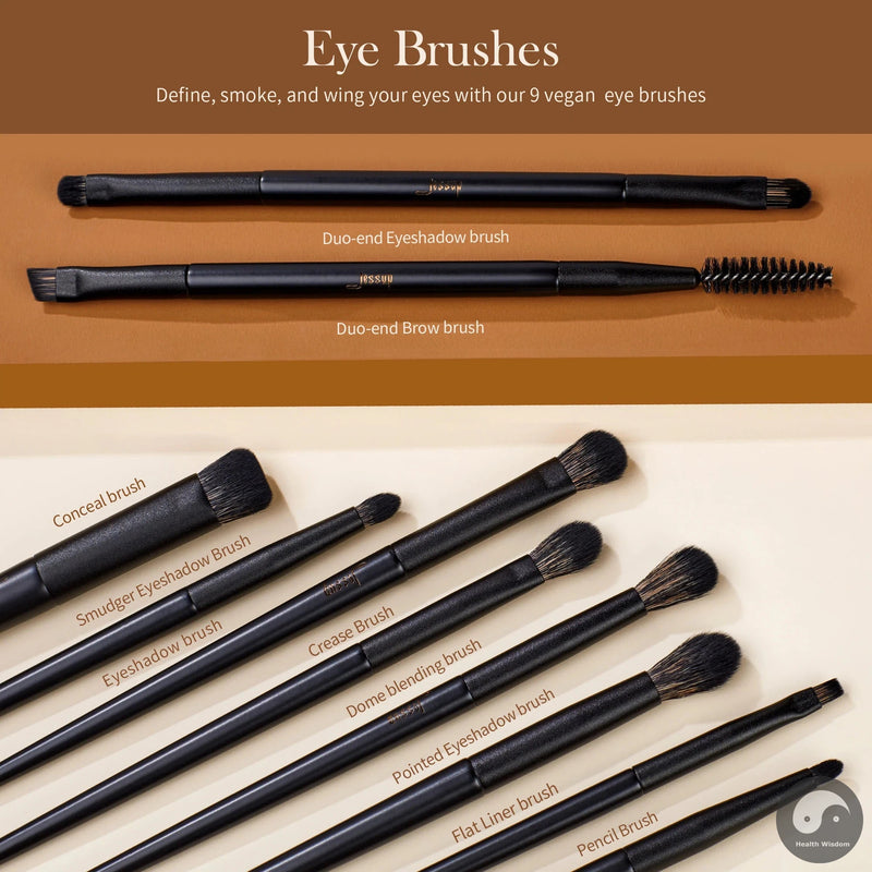 Makeup Brushes T336 with Pink Makeup Brushes Set 14pcs T495-Health Wisdom™