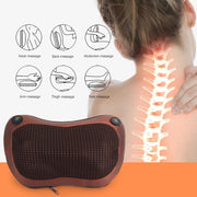 Massage Pillow Relaxation Vibrator Electric Head Shoulder Back Heating Kneading Infrared Therapy Pillow 3D shiatsu Neck Massager-Health Wisdom™