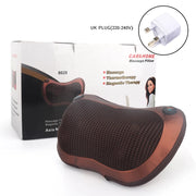 Massage Pillow Relaxation Vibrator Electric Head Shoulder Back Heating Kneading Infrared Therapy Pillow 3D shiatsu Neck Massager-Health Wisdom™