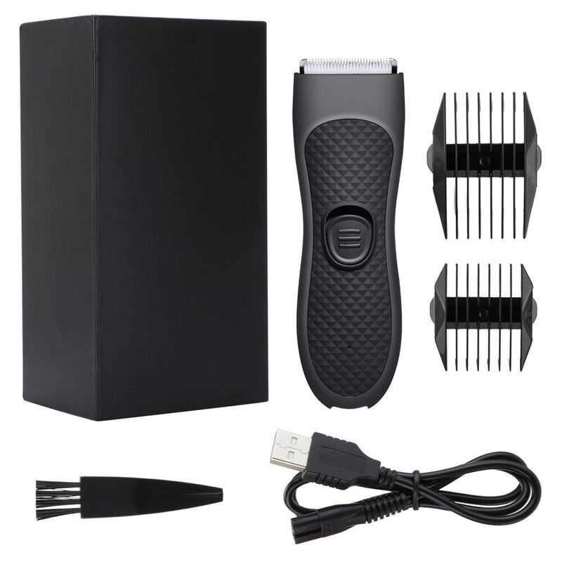 Men Electric Groin Hair Trimmer Pubic Hair Trimmer Body Grooming Clipper for Men Bikini Epilator Rechargeable Shaver Razor-Health Wisdom™