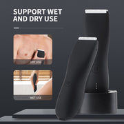 Men Electric Groin Hair Trimmer Pubic Hair Trimmer Body Grooming Clipper for Men Bikini Epilator Rechargeable Shaver Razor-Health Wisdom™