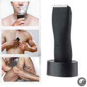 Men Electric Groin Hair Trimmer Pubic Hair Trimmer Body Grooming Clipper for Men Bikini Epilator Rechargeable Shaver Razor-Health Wisdom™