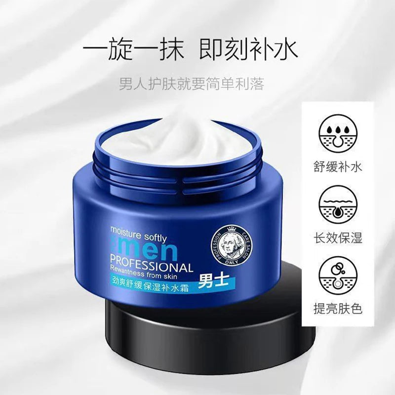Men Moisturizing Face Cream Hydrating Oil Control Shrink Pores Acne Treatment Creams Men's Facial Cream Man Skin Care Products-Health Wisdom™