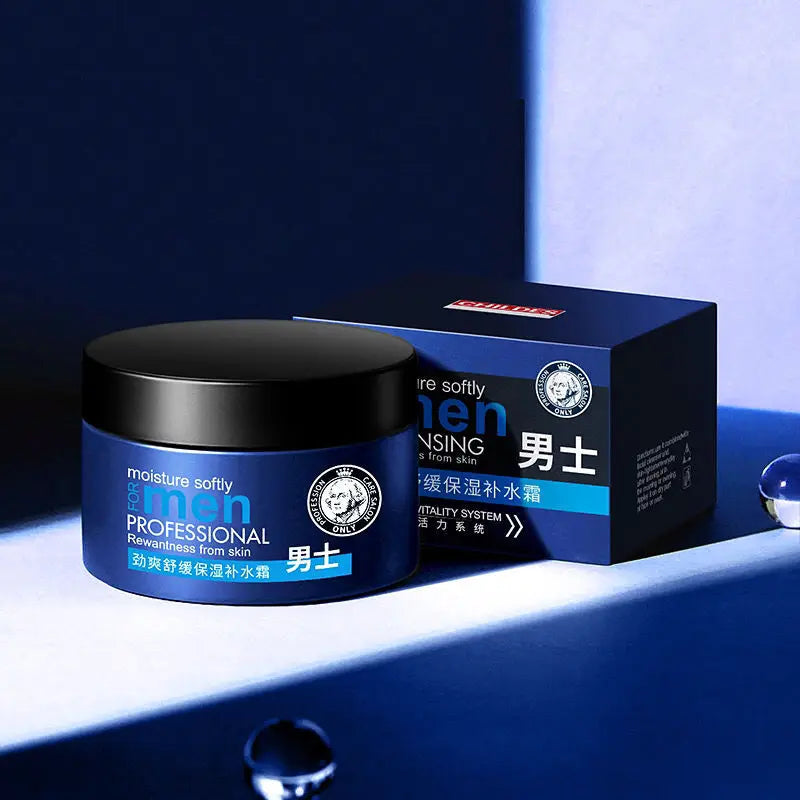 Men Moisturizing Face Cream Hydrating Oil Control Shrink Pores Acne Treatment Creams Men's Facial Cream Man Skin Care Products-Health Wisdom™