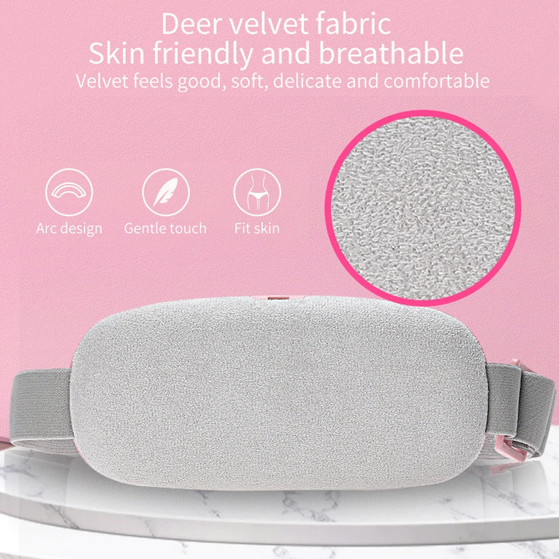Menstrual Pain Relieve Kidney Belt Abdominal Heating Warm Palace Eletric Acupoints Massager USB Recharge Waist Vibrator-Health Wisdom™