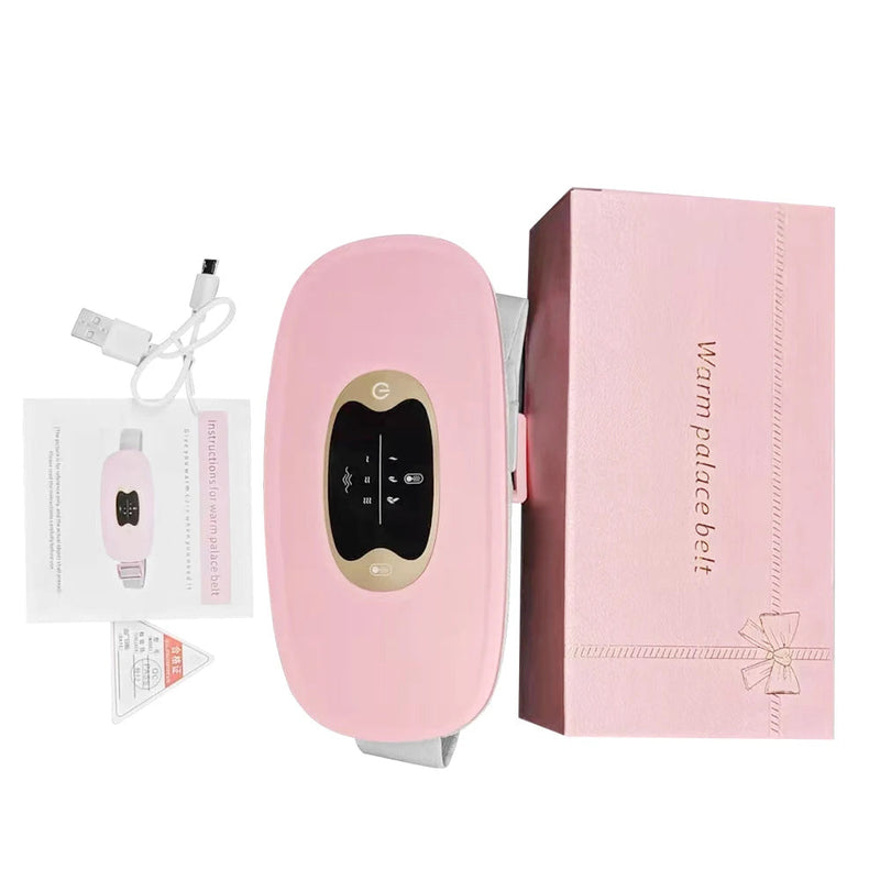 Menstrual Pain Relieve Kidney Belt Abdominal Heating Warm Palace Eletric Acupoints Massager USB Recharge Waist Vibrator-Health Wisdom™