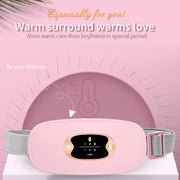 Menstrual Pain Relieve Kidney Belt Abdominal Heating Warm Palace Eletric Acupoints Massager USB Recharge Waist Vibrator-Health Wisdom™