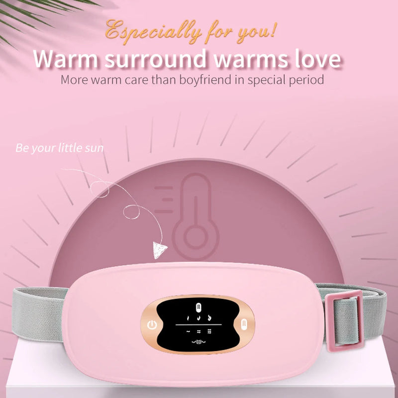 Menstrual Pain Relieve Kidney Belt Abdominal Heating Warm Palace Eletric Acupoints Massager USB Recharge Waist Vibrator-Health Wisdom™