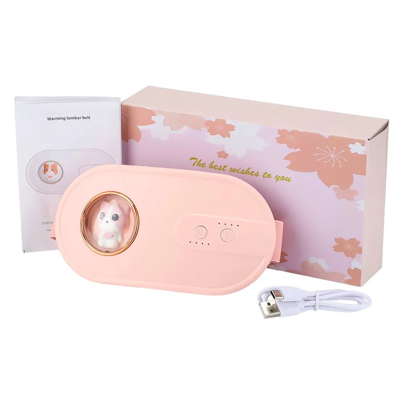 Menstrual Period Abdominal Thermal Massager Vibrator Belt Electric Heat Relief Pain Uterine Stomach Abdominal Waist Warming Pad-Health Wisdom™